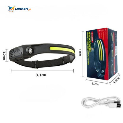 NightRay™ Latarka czołowa | Ultra jasna, ładowalna i lekka