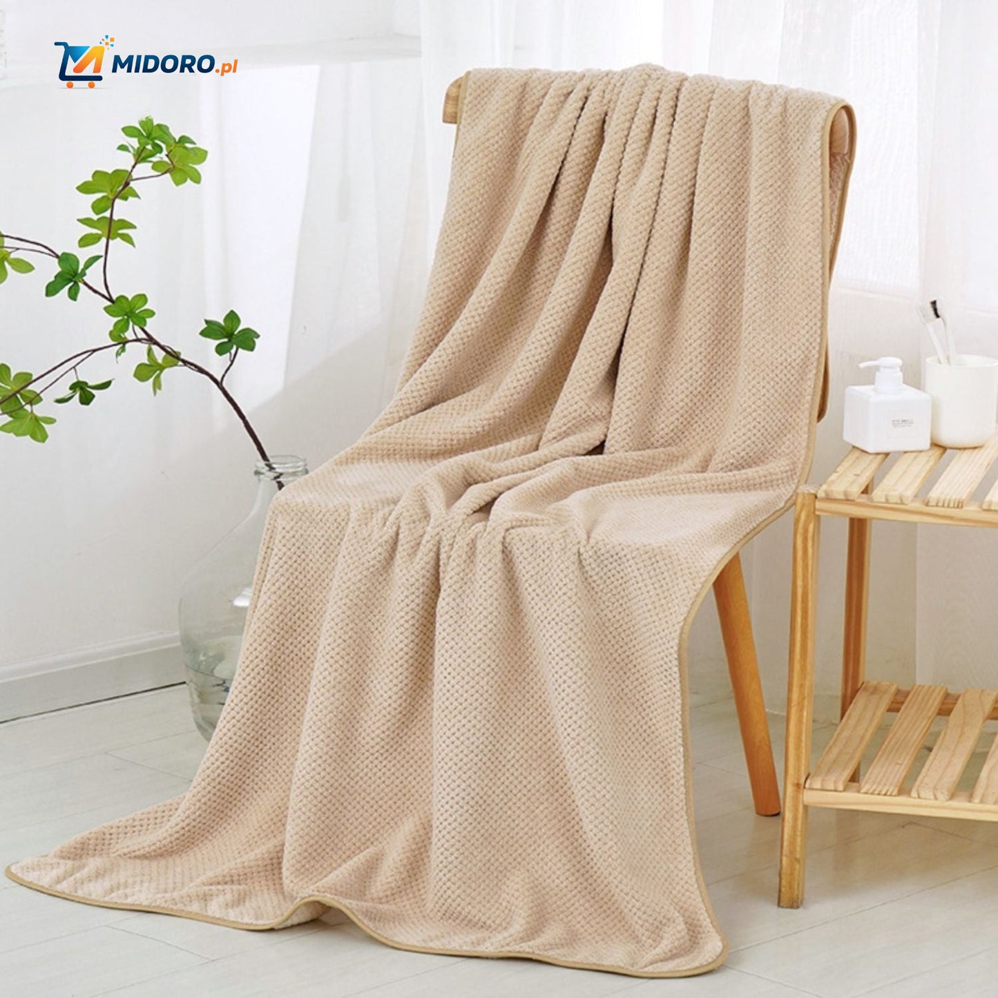 Ręcznik kąpielowy PineappleGrid™ | Szybko schnie, wchłania, idealny na prezent!