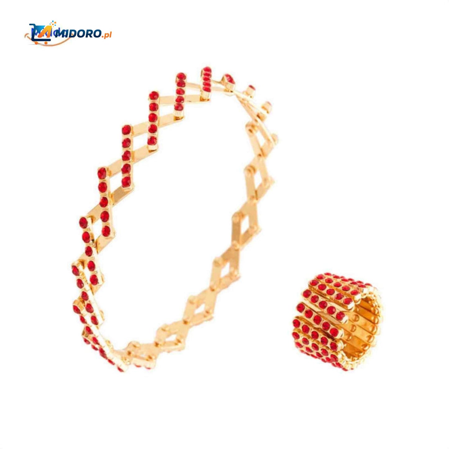 Morphix™ Elastyczny Pierścionek Bransoletka | Magiczny Diamentowy Design – Regulowany 2-7cmØ