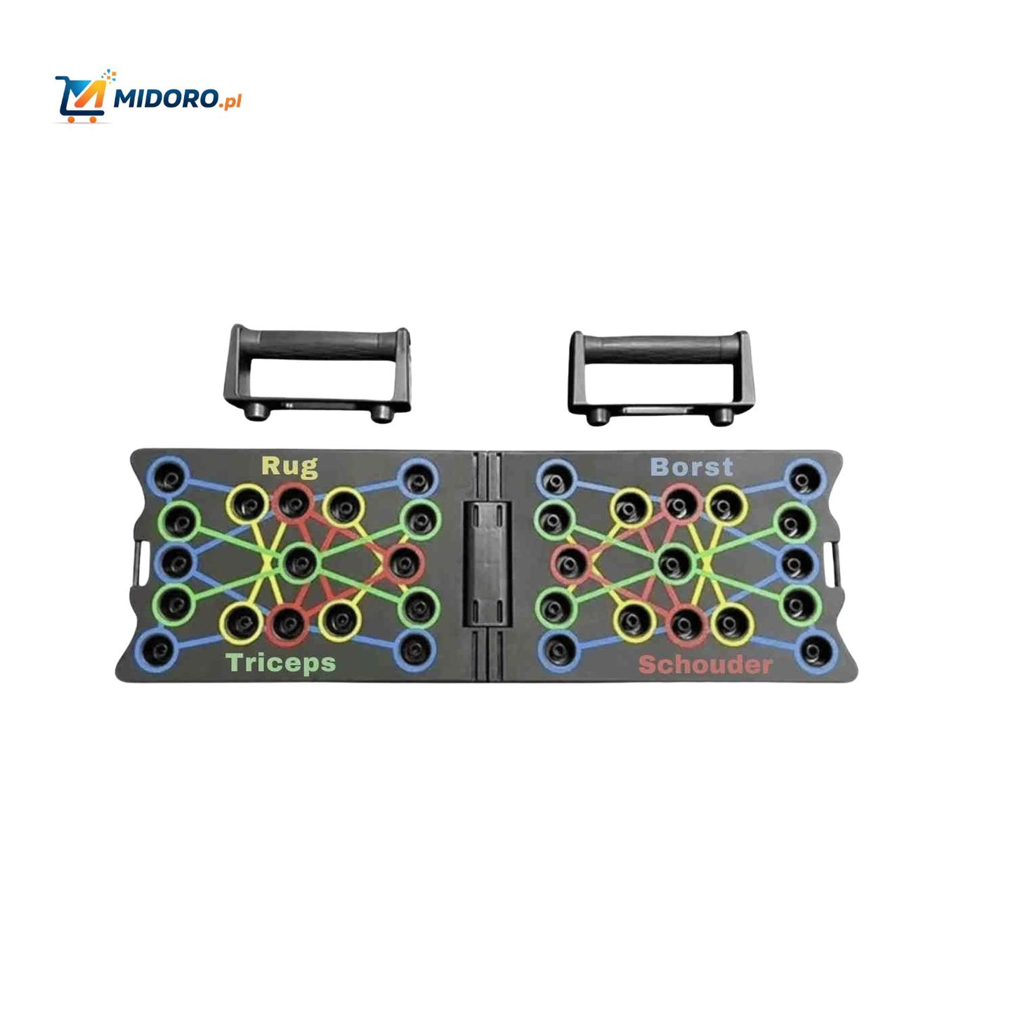 PowerFit™ Deska do Pompki | Wielofunkcyjna, Wzmacniająca Mięśnie i Kompaktowa