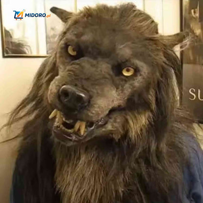 Lupinox™ Maska | Lateksowa maska wilka, świecąca i idealna na Halloween