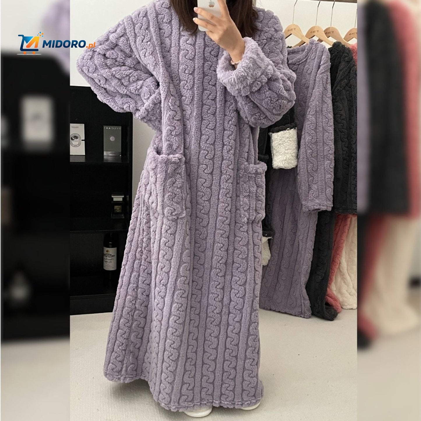 Snugglewear™ Kocykowa Sukienka | Miękki polar, z kieszeniami & ciepła na zimę