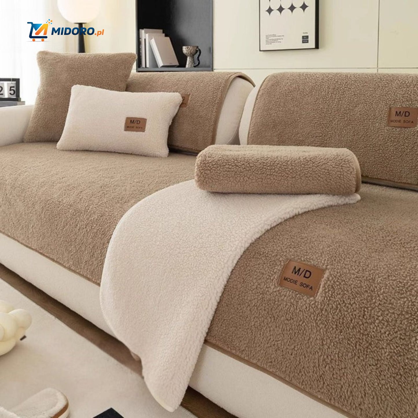 LuxeLamb™ Pokrowiec na Sofę | Miękki Design z Owczej Wełny dla Ciepła i Elegancji!