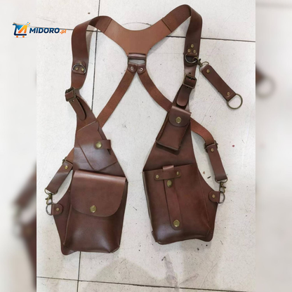 Steampunk™ Torba na ramię | Retro Skórzana Wszechstronna Torba na Przechowywanie!