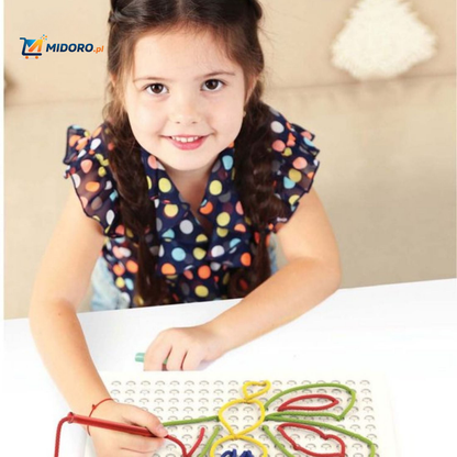 ThreadArt™ Builder | Kreatywna Układanka Z Drutu, Edukacyjna i Zabawna dla Dzieci