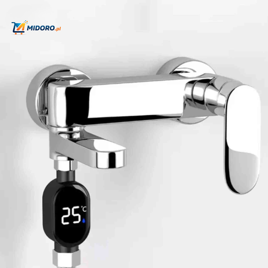 ThermoGauge™ Miernik Wody z Kranu | Wyświetlacz LED, Bezpieczny i Skierowany na Temperaturę