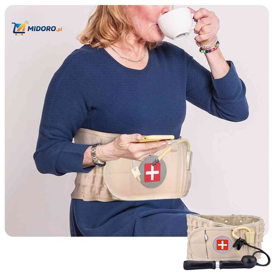 SpineRelief™ Pas | Inflacyjny, Uśmierzanie Bólu Pleców i Wsparcie