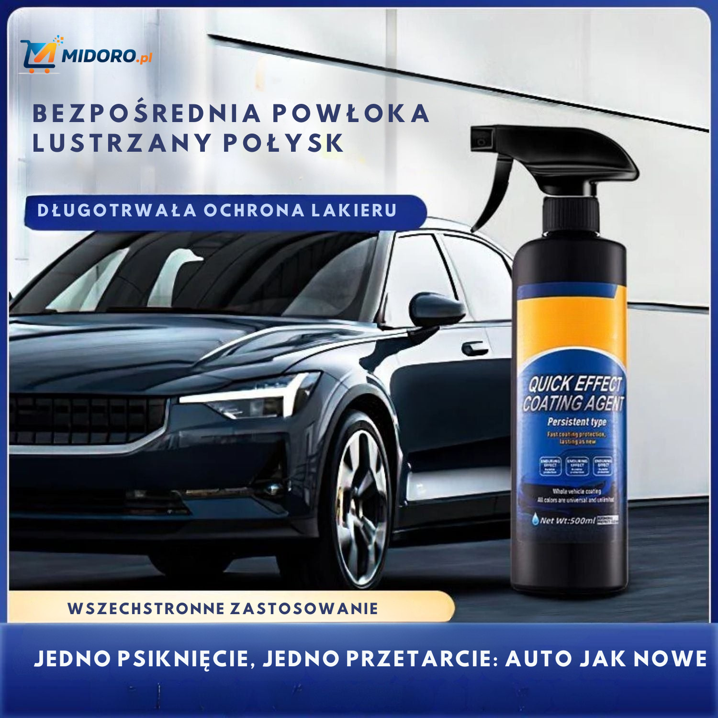VisiShield™ Auto i Powłoka Szyb | Nano Kryształ Wosk, Wysoki Blask i Ochrona!