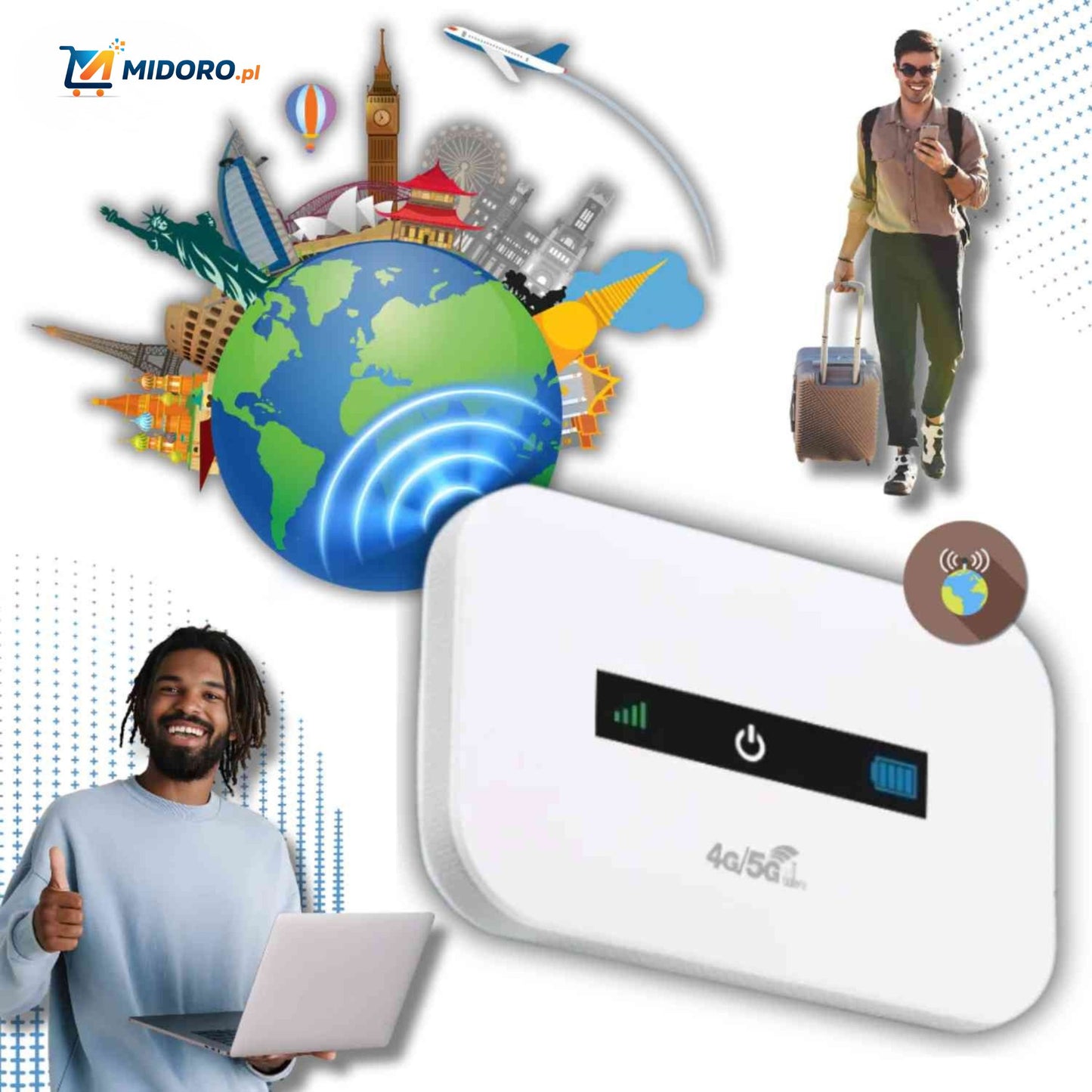 Router Netrovia™ | 4G Przenośny, Szybkie WiFi i Bez Kabli