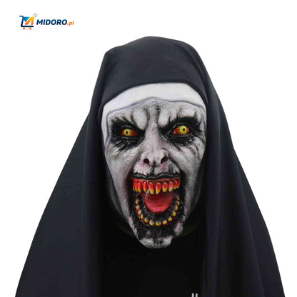 Phantora™ Maska Zakonnicy | Realistyczna, przerażająca i idealna na Halloween