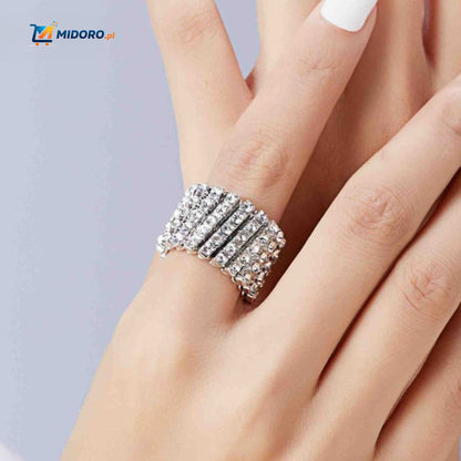 Morphix™ Elastyczny Pierścionek Bransoletka | Magiczny Diamentowy Design – Regulowany 2-7cmØ