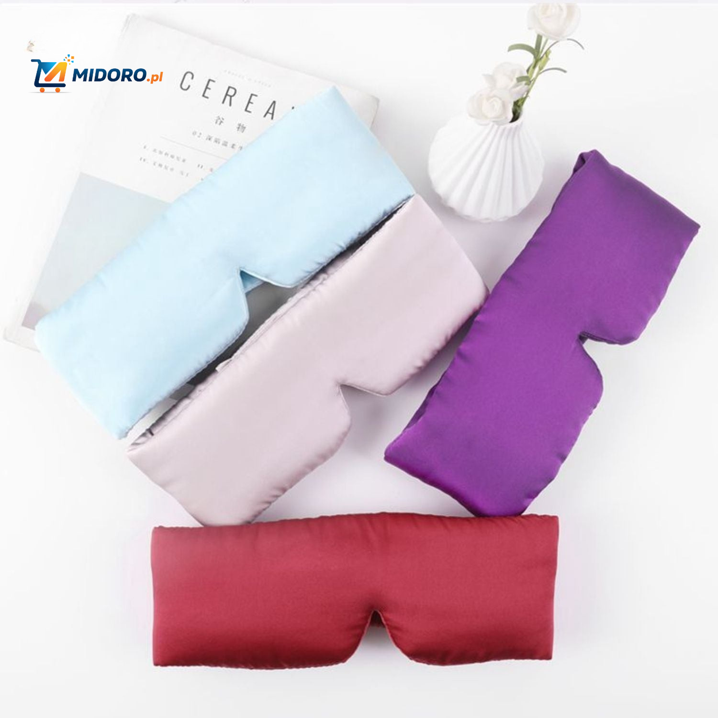 SilkDream™ Maska | Jedwab Morwowy, Miękka i Odwracalna dla Spokojnego Snu!