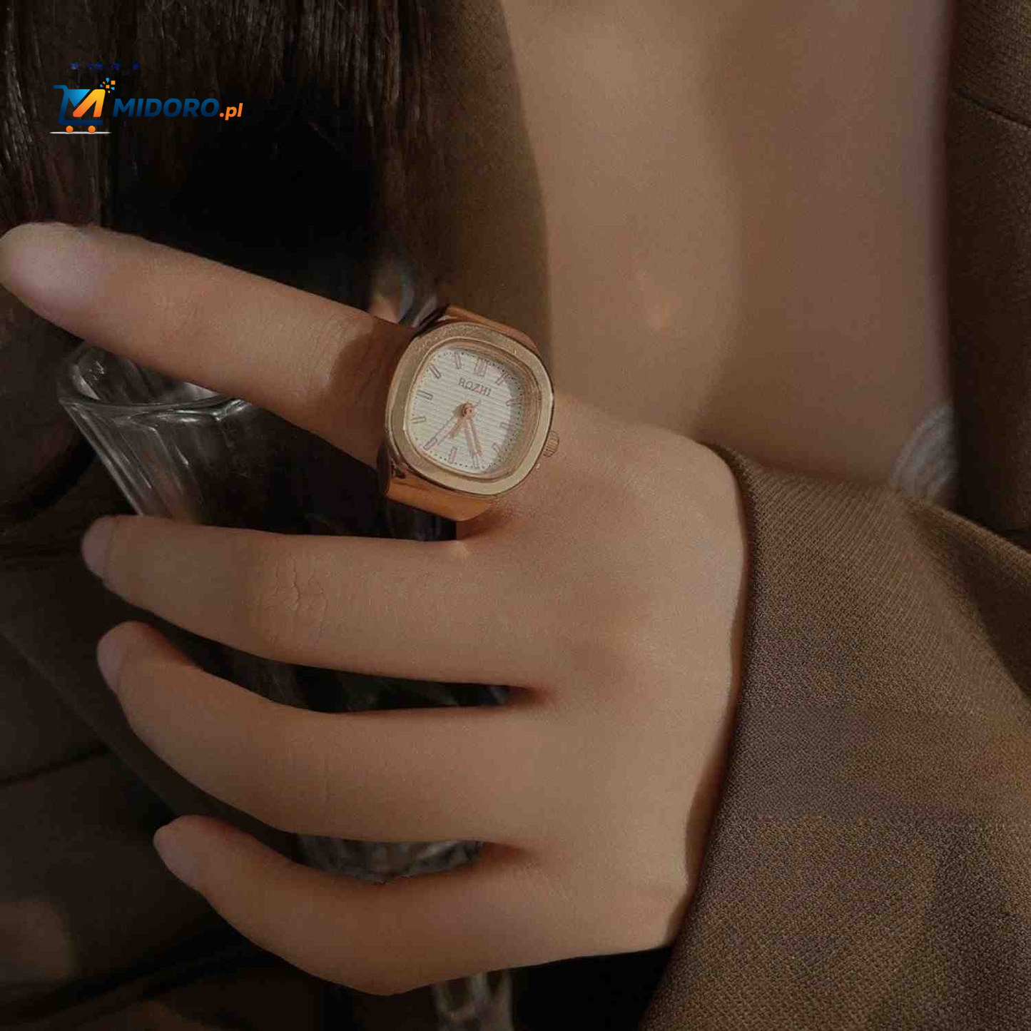 Timora™ Zegarek Pierścionkowy | Unikalny design, wyświetlanie czasu i stylowy dodatek