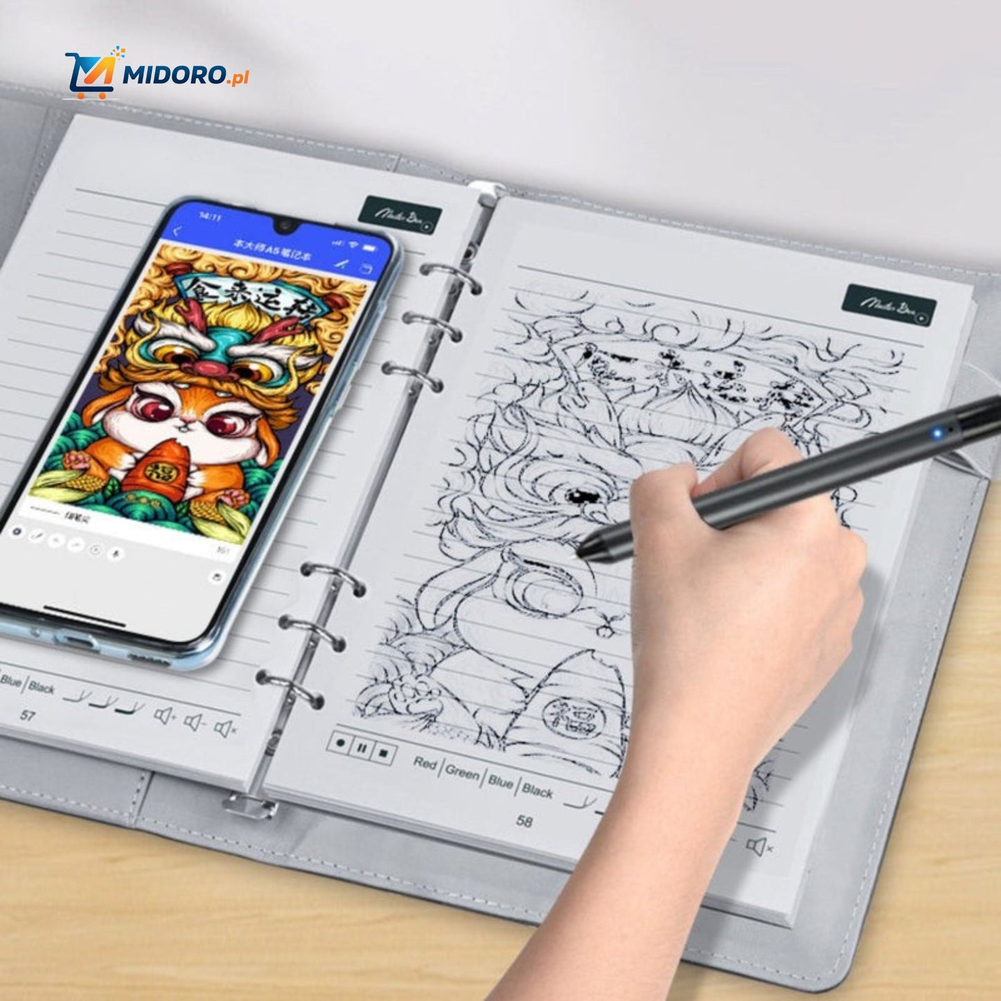 NoteSync™ Smart Pen | Synchronizacja ekranu, notatki AI i wielofunkcyjność