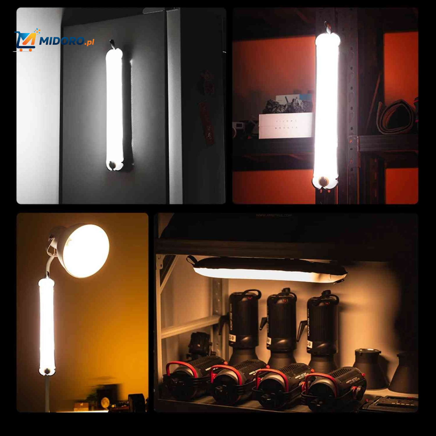 Ulanzi™ Lampa Napełniana Powietrzem | Magnetyczne Światło lub Zestaw Statywów – Idealna do Fotografii, Wideo i Na Zewnątrz