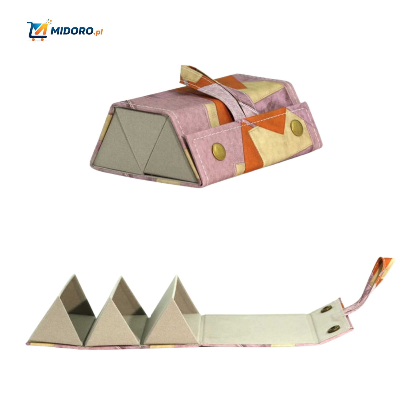 Optigarde™ Etui na okulary | Wielokieszeniowe, Składane i Oszczędzające Miejsce