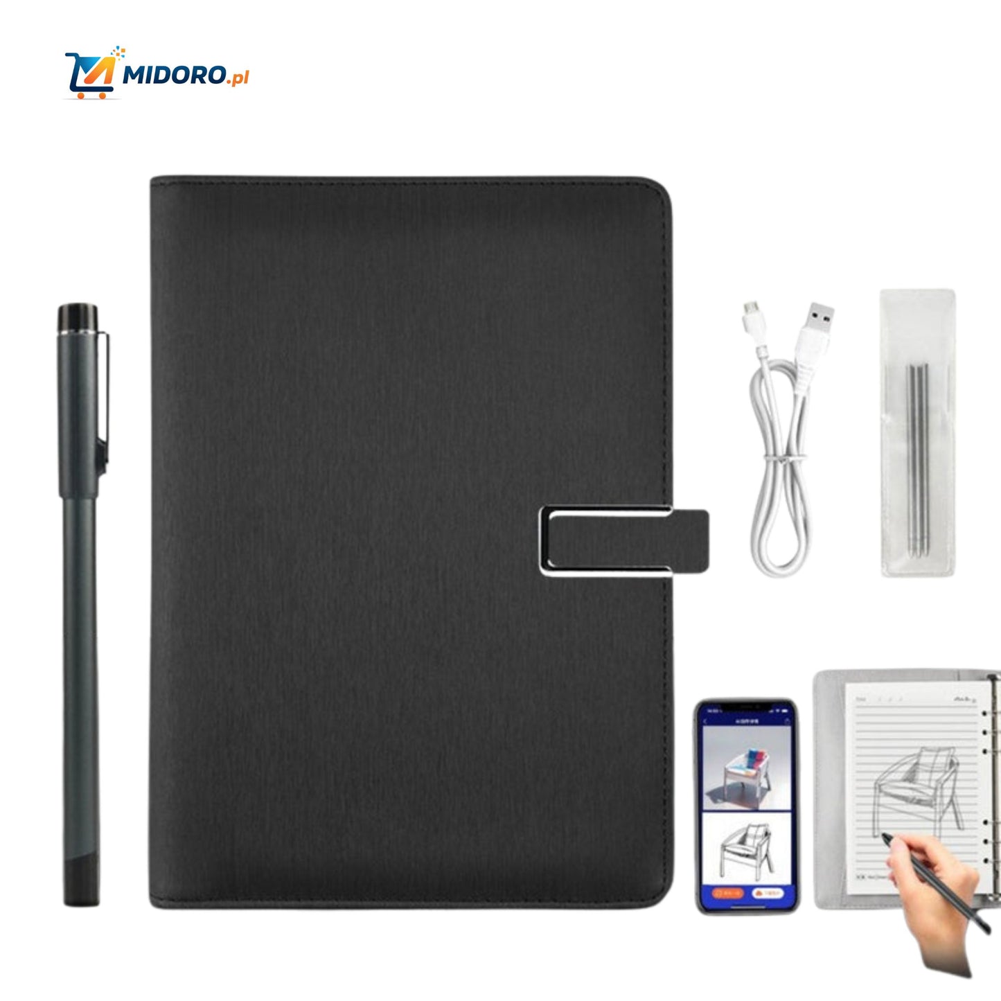 NoteSync™ Smart Pen | Synchronizacja ekranu, notatki AI i wielofunkcyjność