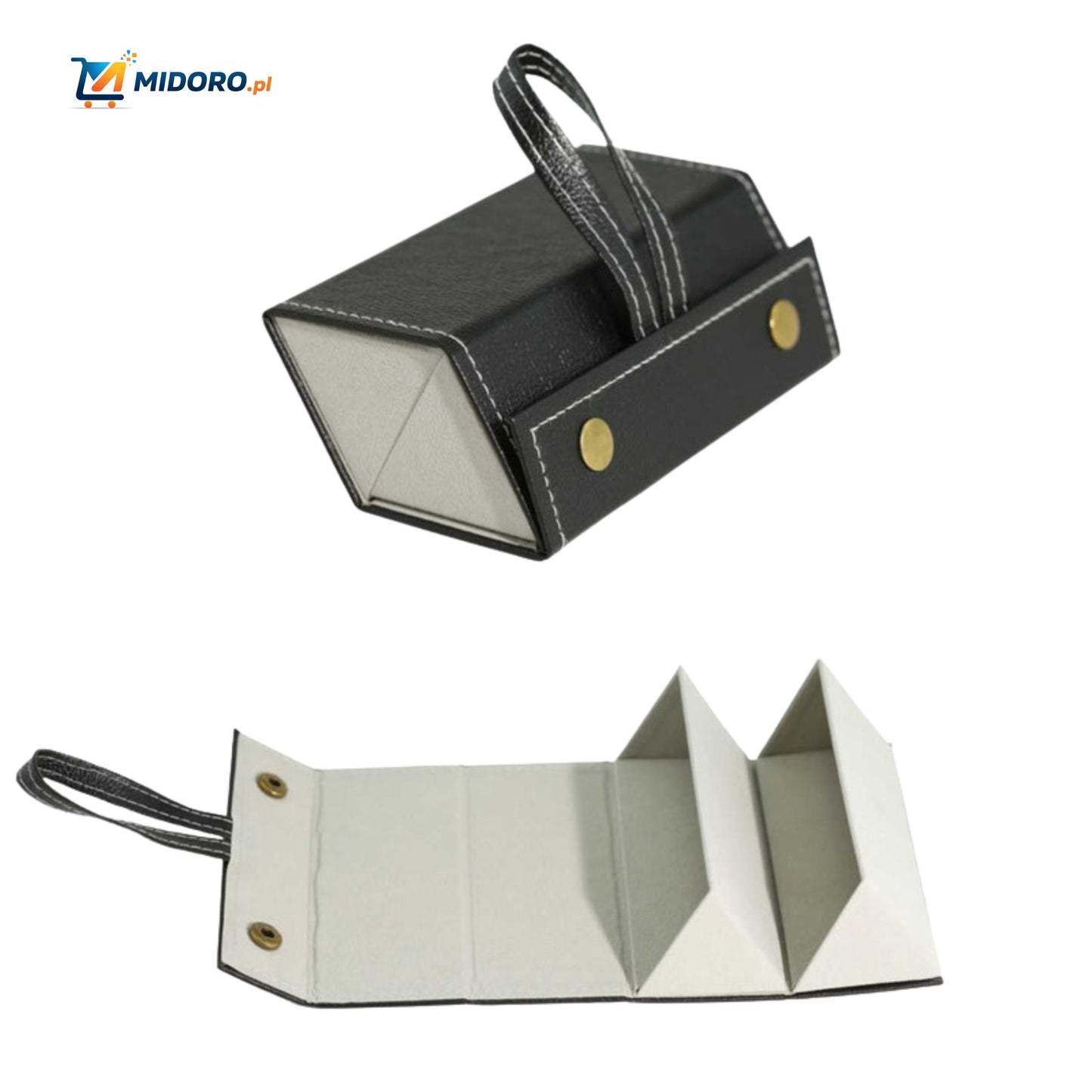 Optigarde™ Etui na okulary | Wielokieszeniowe, Składane i Oszczędzające Miejsce