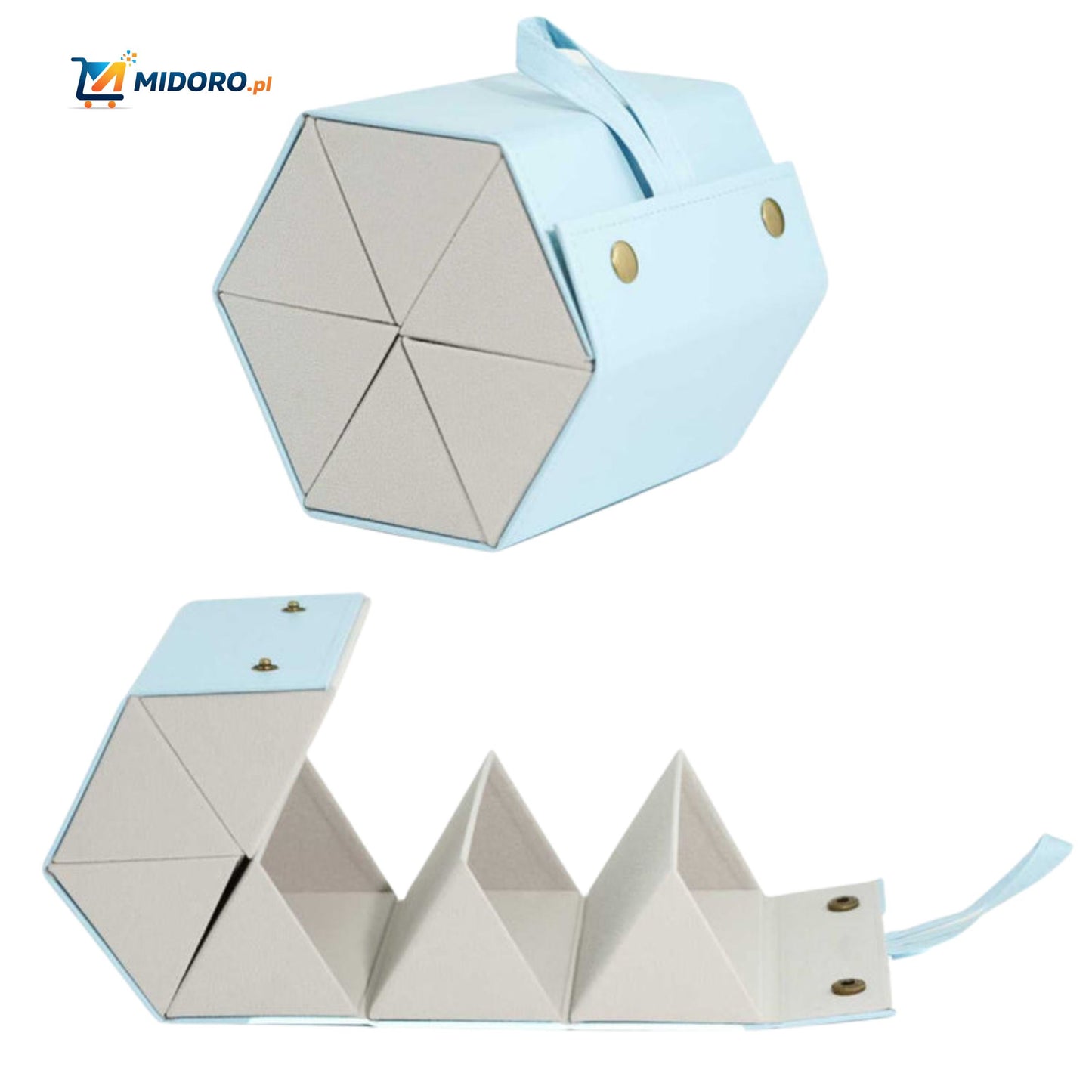 Optigarde™ Etui na okulary | Wielokieszeniowe, Składane i Oszczędzające Miejsce