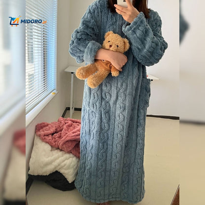 Snugglewear™ Kocykowa Sukienka | Miękki polar, z kieszeniami & ciepła na zimę