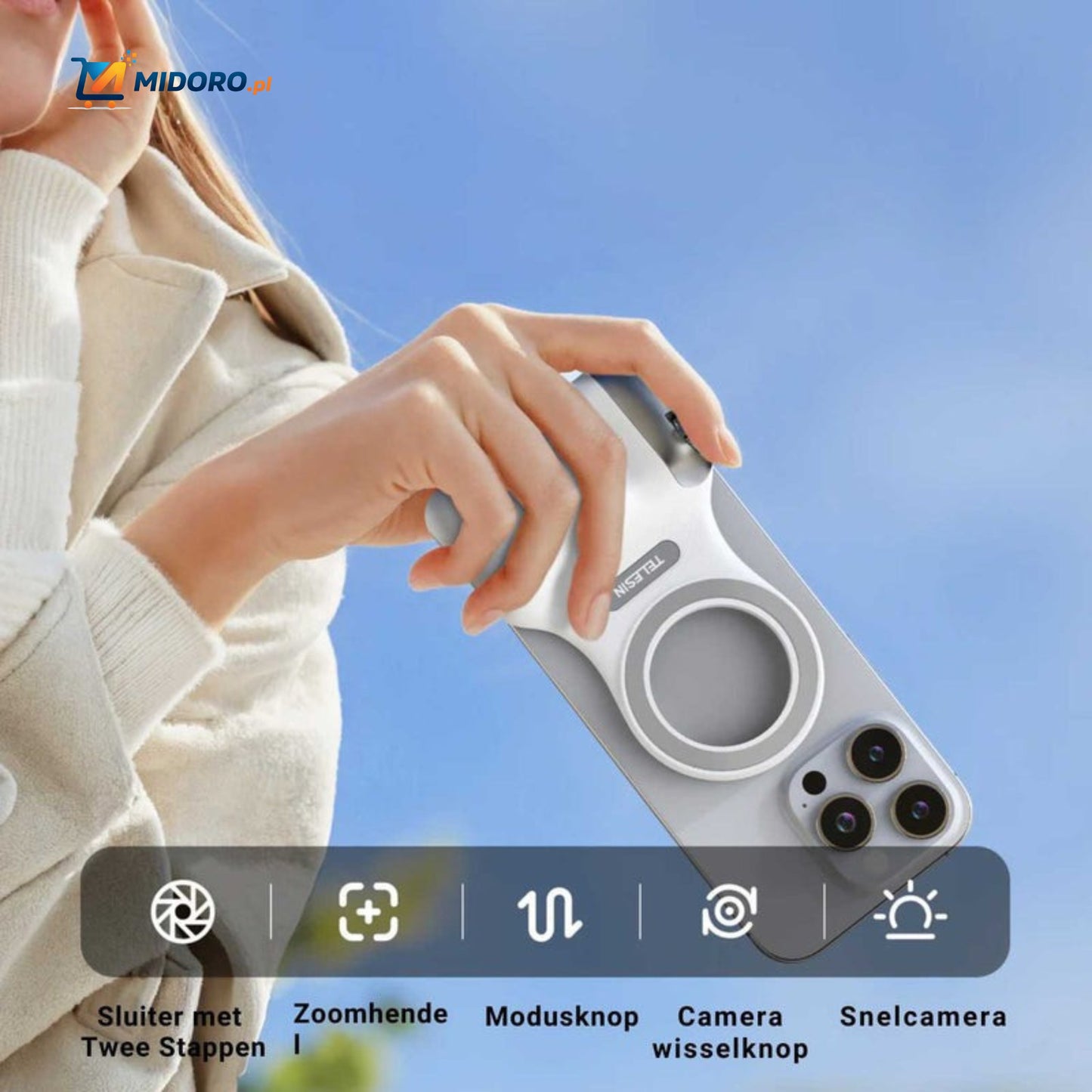 MagGrip™ Uchwyt | Magnetyczny, Zdalny Bluetooth i Asystent Zoom