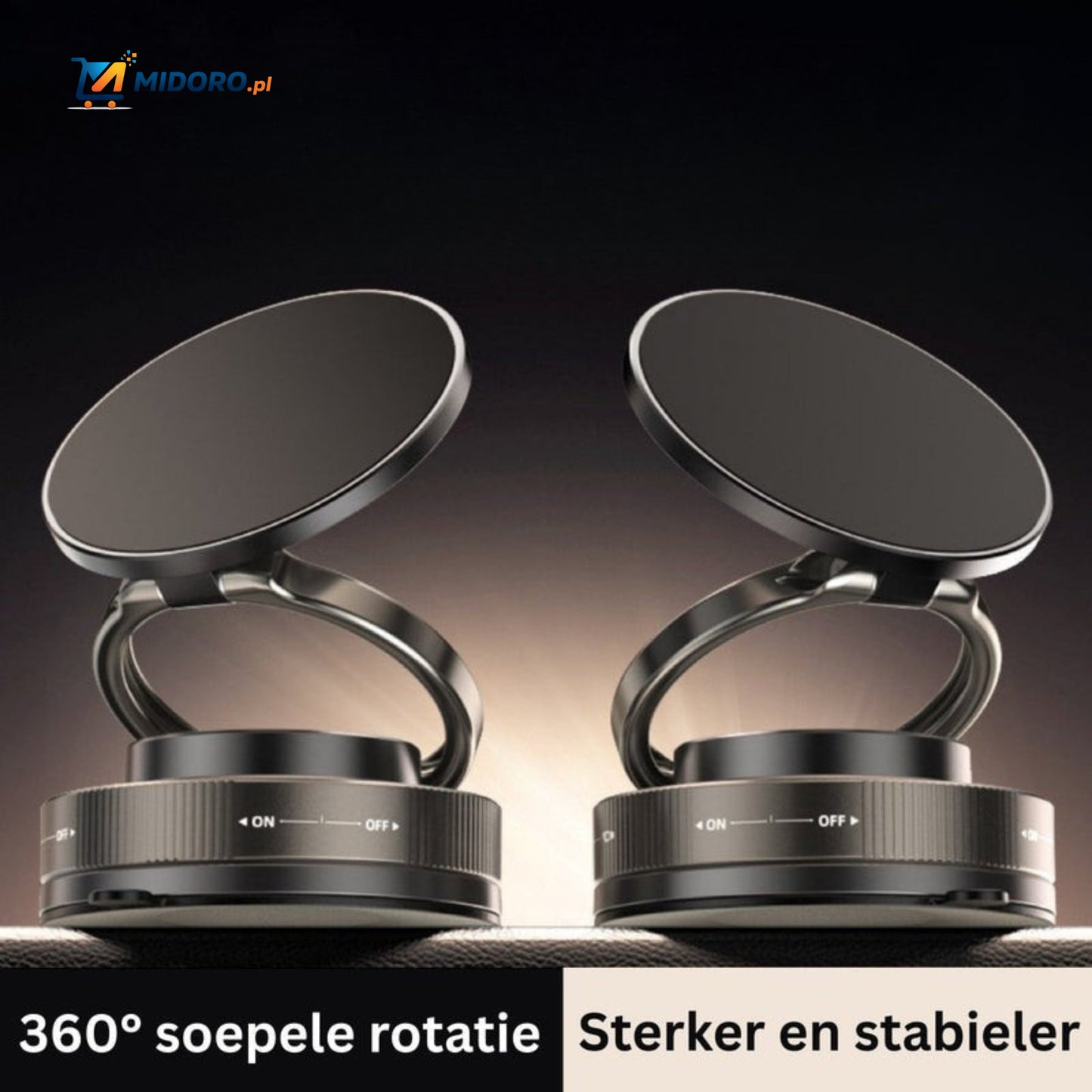 Magnevo™ Uchwyt na telefon | Obrót 360°, MagSafe i kompaktowy