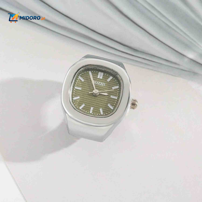 Timora™ Zegarek Pierścionkowy | Unikalny design, wyświetlanie czasu i stylowy dodatek