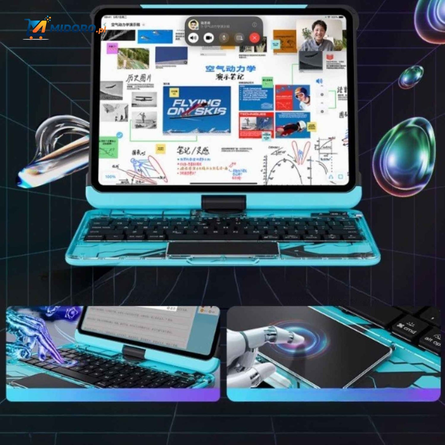 Rotapad™ Pokrowiec na klawiaturę do iPadów | Obrót 360°, Ochronny i Stylowy!