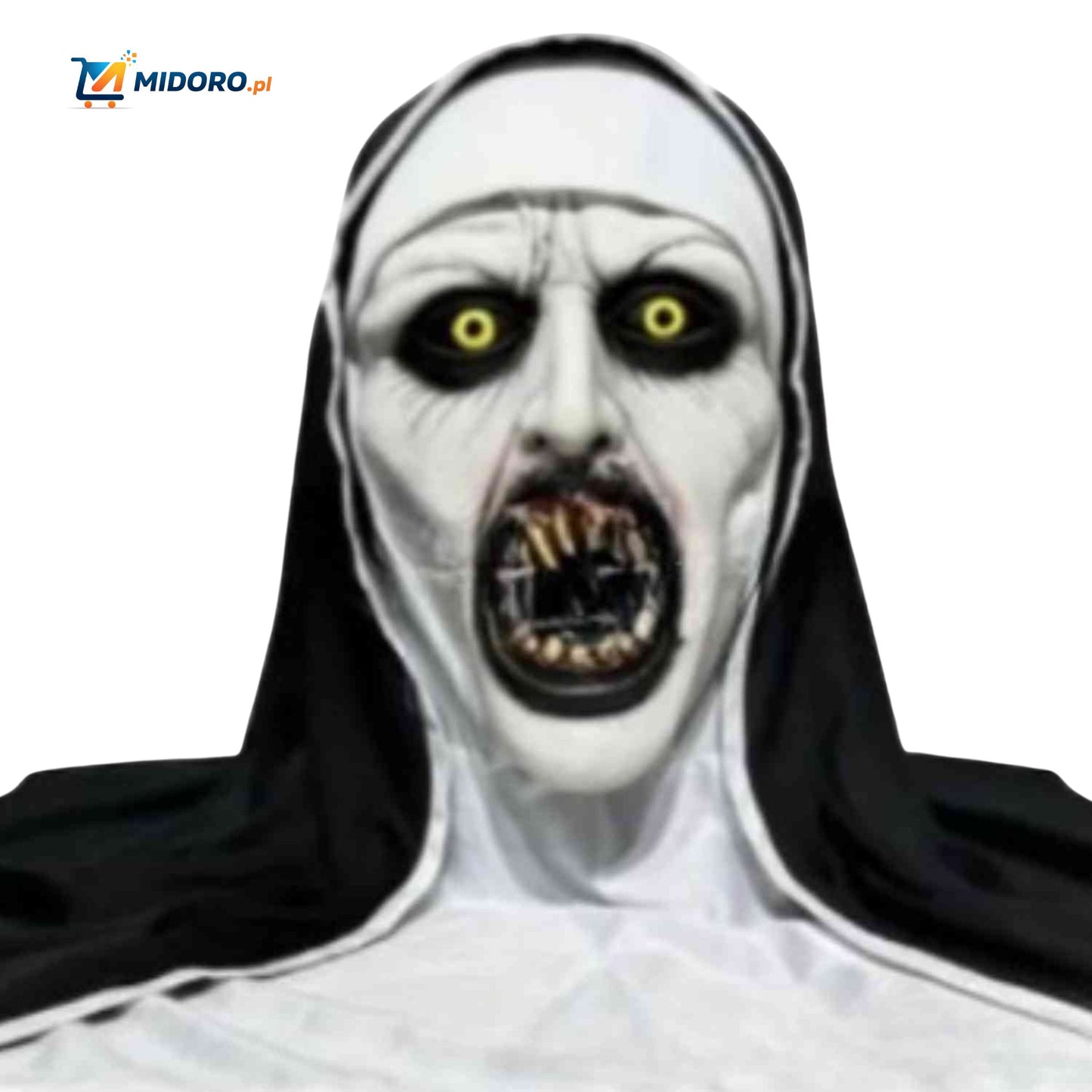 Phantora™ Maska Zakonnicy | Realistyczna, przerażająca i idealna na Halloween