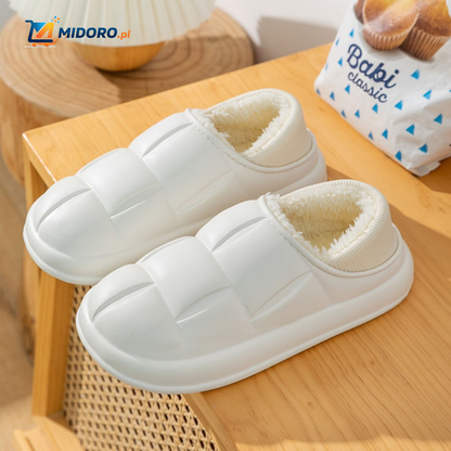 WarmStep™ Plus | Bawełniane Kapcie, Antypoślizgowe, Zdejmowana Aksamitna Wyściółka