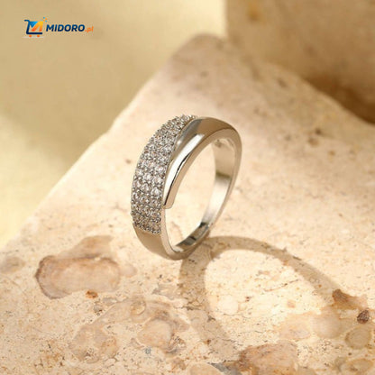 Lustara™ Pierścionek | Regulowany pierścionek dla kobiet z kamieniami i stylowym designem