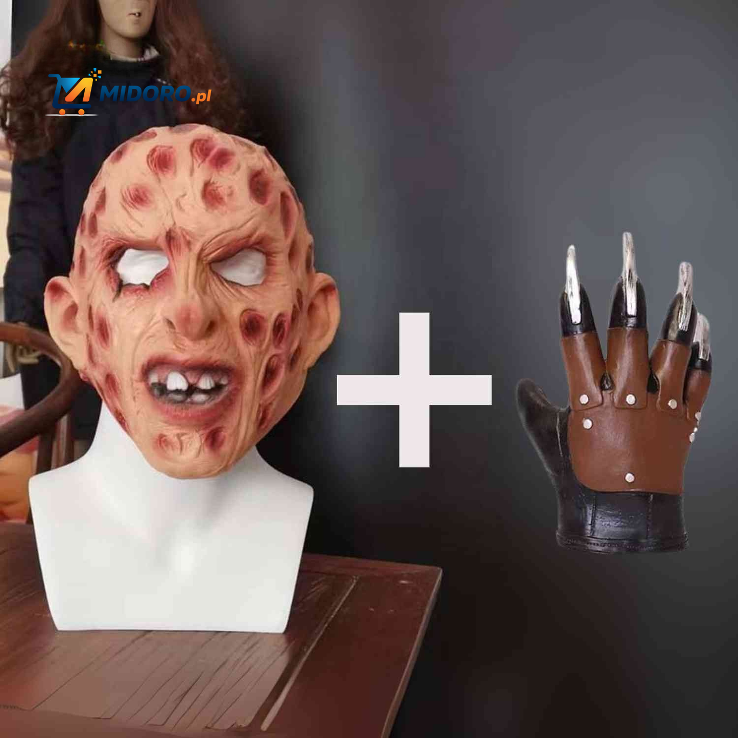 Zombiora™ Maska | Przerażająco realistyczna, wygodna na Halloween