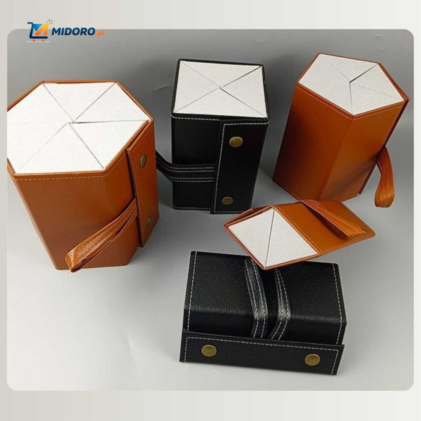 Optigarde™ Etui na okulary | Wielokieszeniowe, Składane i Oszczędzające Miejsce