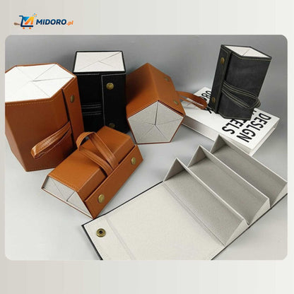 Optigarde™ Etui na okulary | Wielokieszeniowe, Składane i Oszczędzające Miejsce