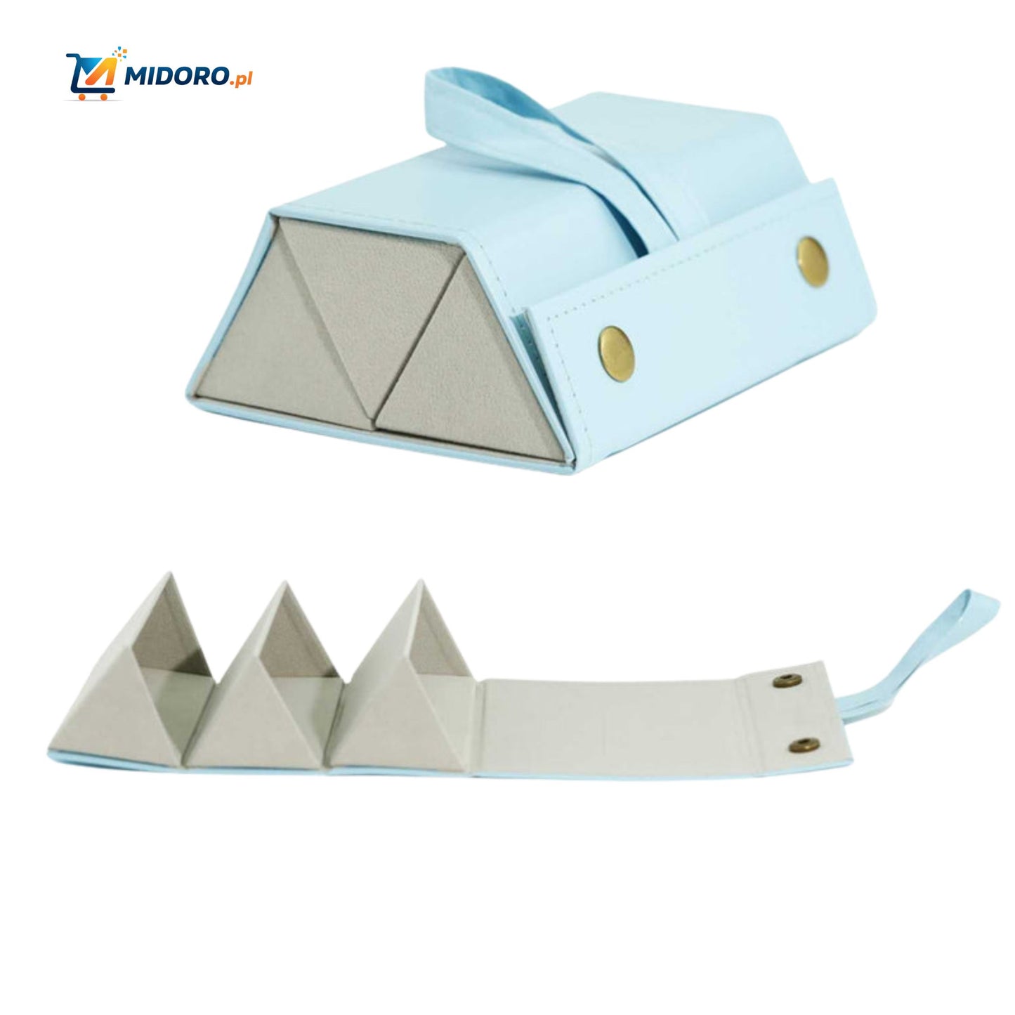 Optigarde™ Etui na okulary | Wielokieszeniowe, Składane i Oszczędzające Miejsce