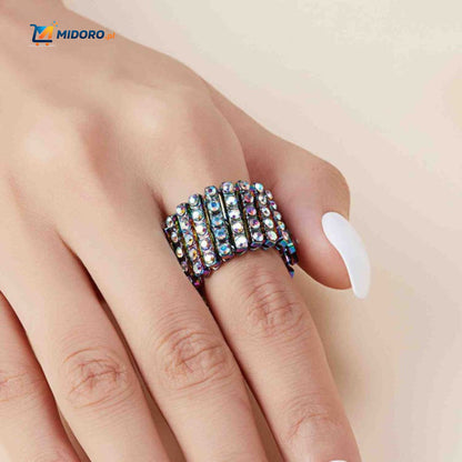 Morphix™ Elastyczny Pierścionek Bransoletka | Magiczny Diamentowy Design – Regulowany 2-7cmØ