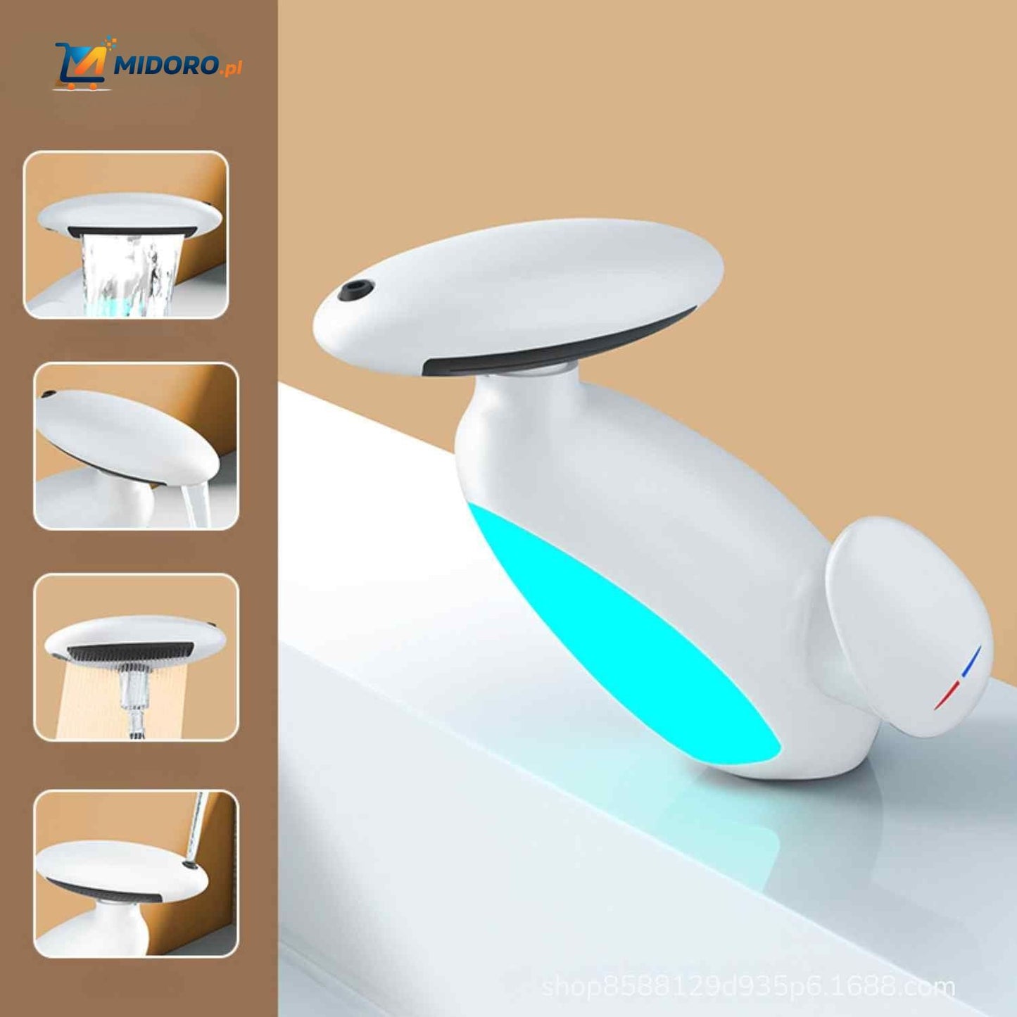 Penguino™ Bateria | Wysuwana, Ciepła/Zimna & Obrotowa z Oświetleniem Nastrojowym