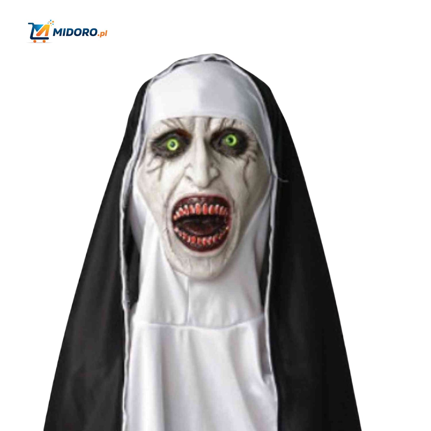 Phantora™ Maska Zakonnicy | Realistyczna, przerażająca i idealna na Halloween