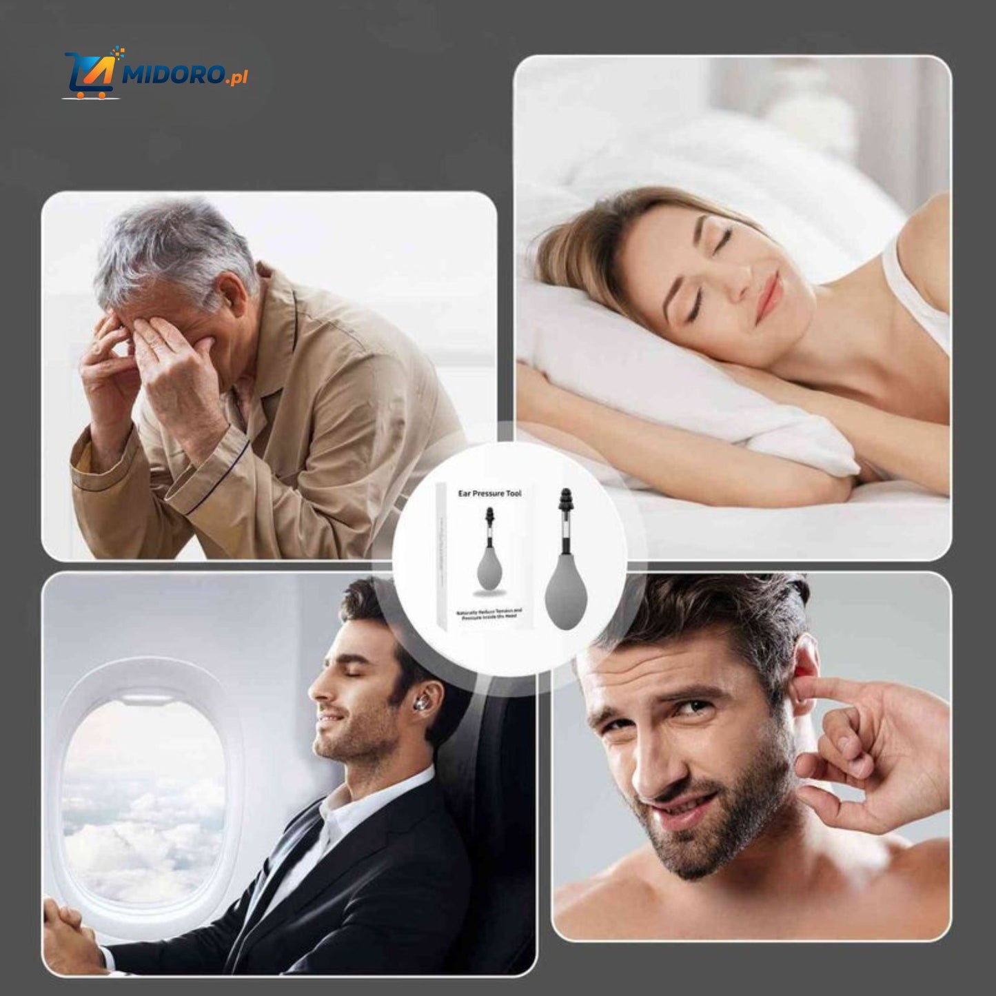 OtoRelief™ Urządzenie do Ciśnienia w Uszach | Redukcja Stresu, Naturalne i Przenośne