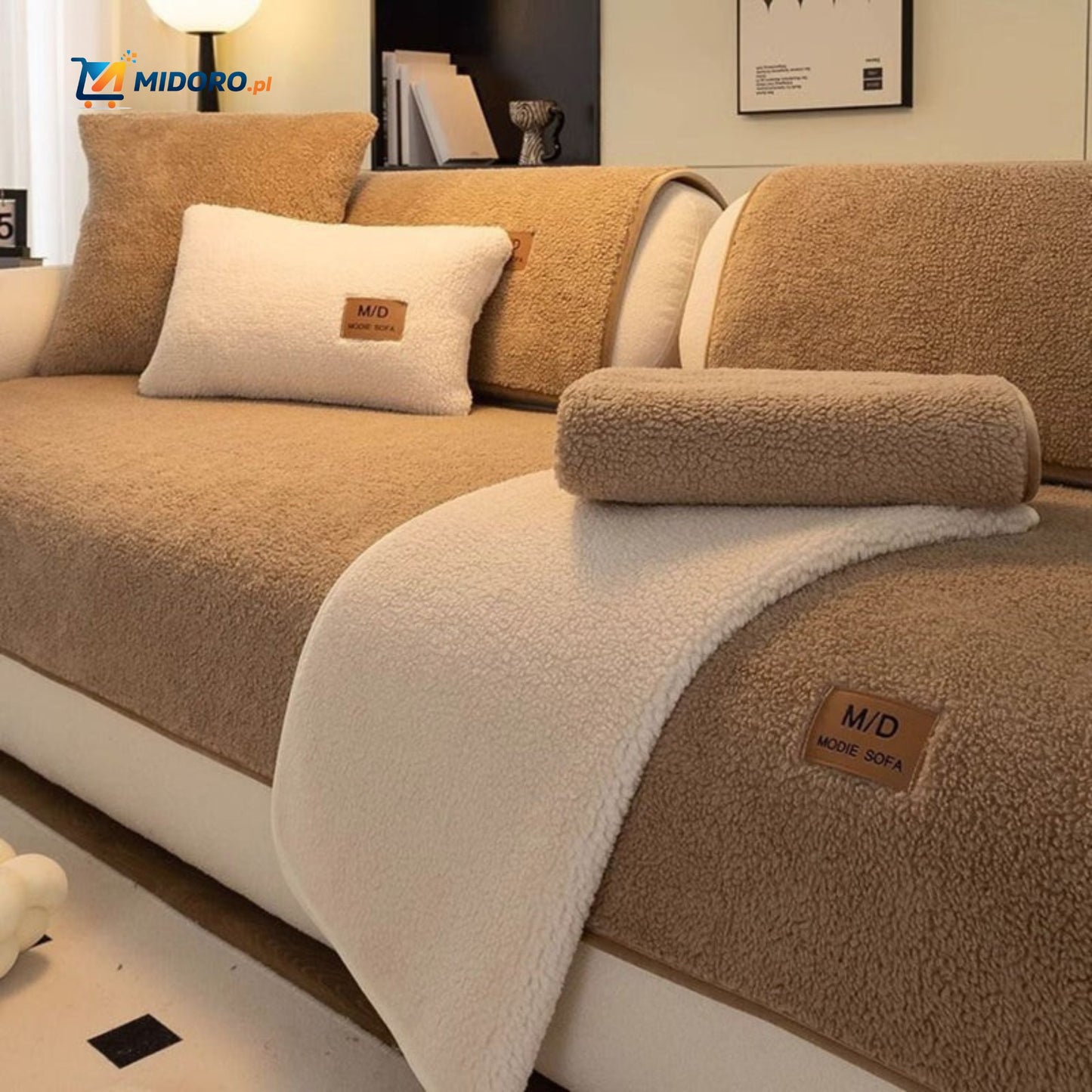 LuxeLamb™ Pokrowiec na Sofę | Miękki Design z Owczej Wełny dla Ciepła i Elegancji!