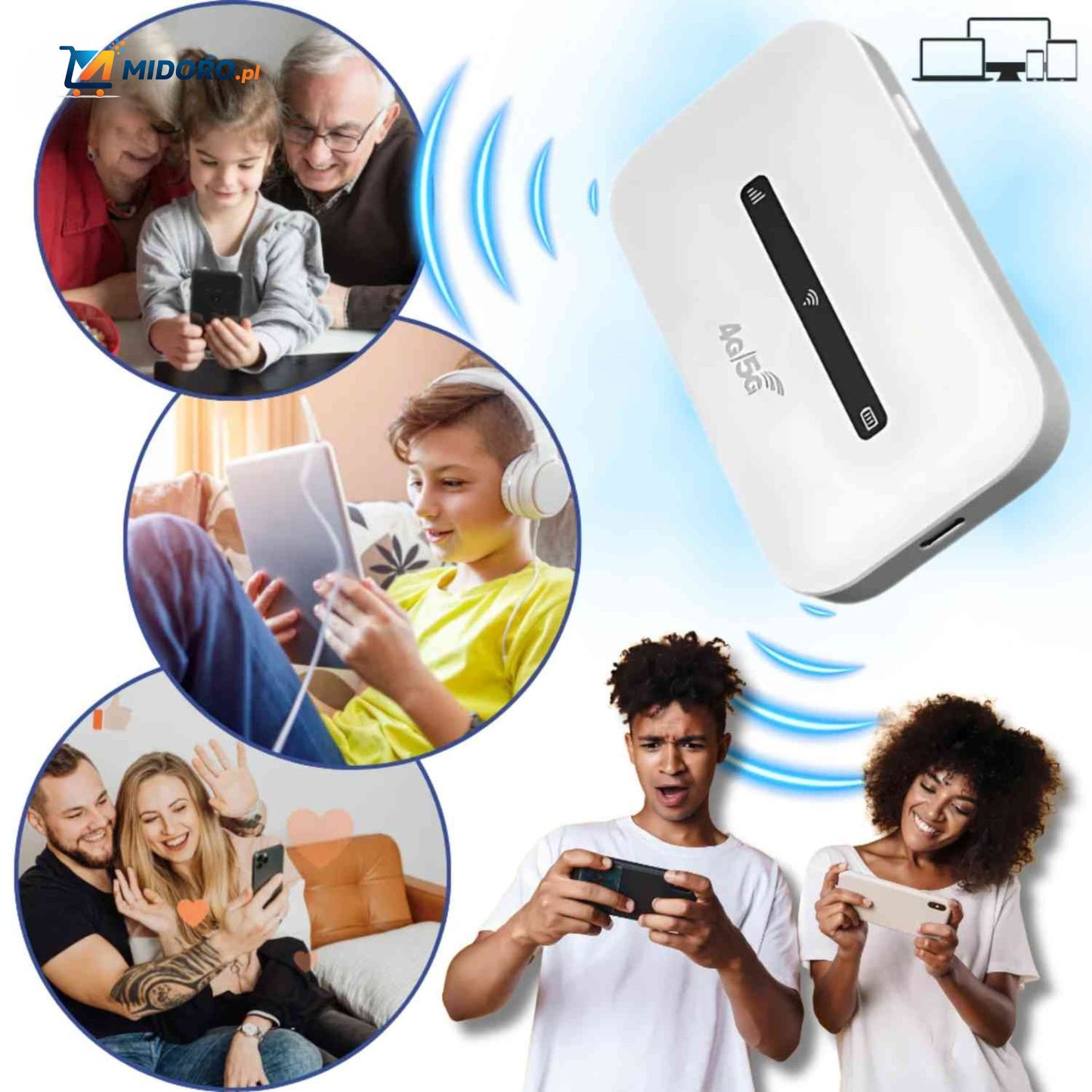 Router Netrovia™ | 4G Przenośny, Szybkie WiFi i Bez Kabli