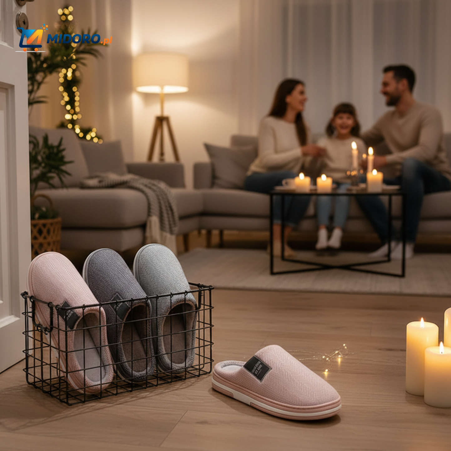 Warmtique™ Kapcie | Miękka bawełna, antypoślizgowe i domowy komfort