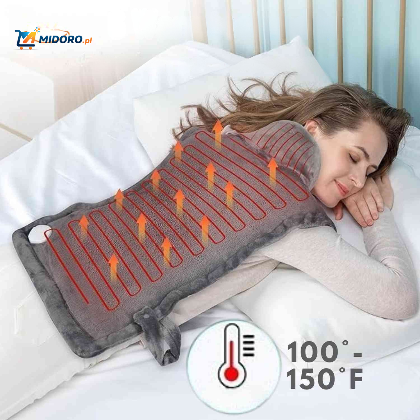 Thermo Relax™ Elektryczny Koc Ogrzewający | Szyja i Ramiona, Szybkie Ciepło