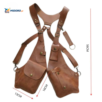 Steampunk™ Torba na ramię | Retro Skórzana Wszechstronna Torba na Przechowywanie!