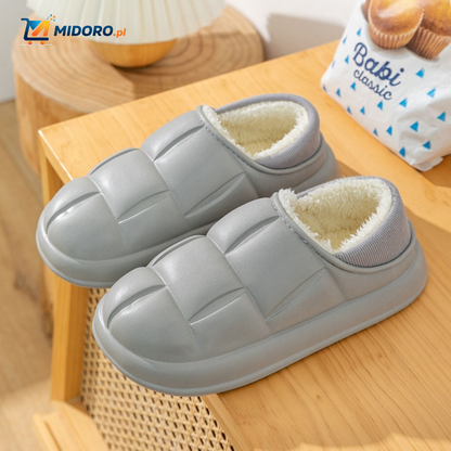 WarmStep™ Plus | Bawełniane Kapcie, Antypoślizgowe, Zdejmowana Aksamitna Wyściółka