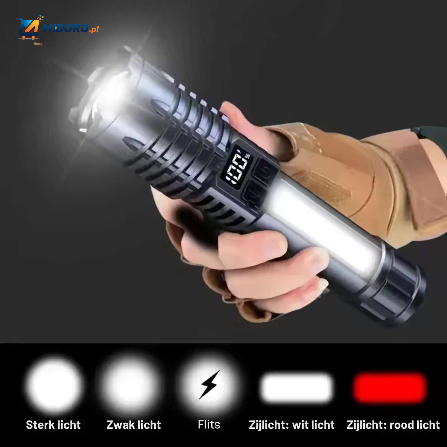 Torchlite™ Latarka | Potężne LED-światło, Ładowalna i Idealna na Zewnątrz!