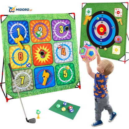 PlaySquare™ Zestaw Golfowy | Interaktywny, wewnętrzny, edukacyjny zestaw | Idealny Prezent na Święta