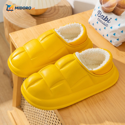 WarmStep™ Plus | Bawełniane Kapcie, Antypoślizgowe, Zdejmowana Aksamitna Wyściółka