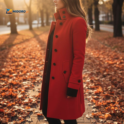 Veloura™ Płaszcz | Elegancki płaszcz z zapięciem na guziki dla kobiet
