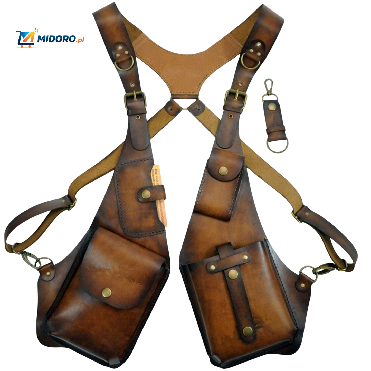 Steampunk™ Torba na ramię | Retro Skórzana Wszechstronna Torba na Przechowywanie!